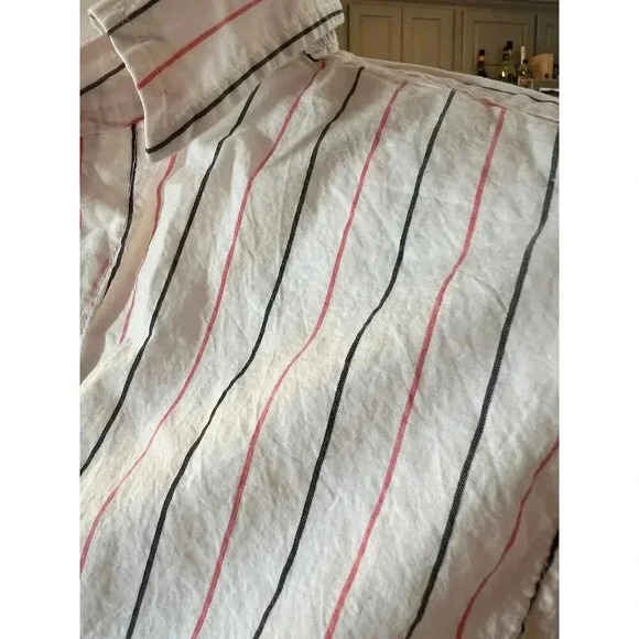 GAP long sleeve pink grey v neck button up womens size small - Picture 6 of 9